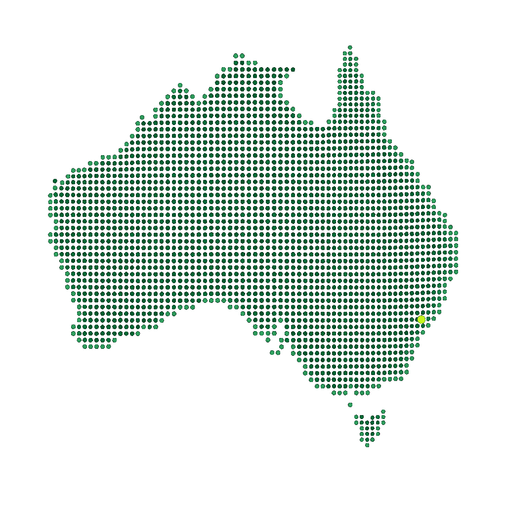 Dotted map of Australia highlighting Instant Strata coverage